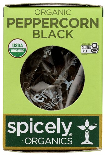 Spicely Organics Organic Black Peppercorn Ecobox