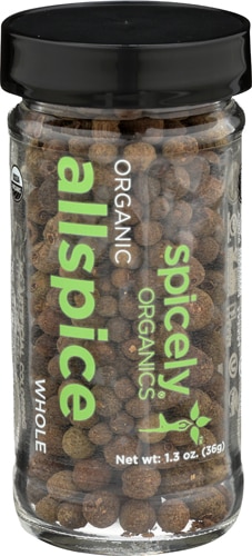 Spicely Organics Allspice Whole Jar -- 1.3 oz