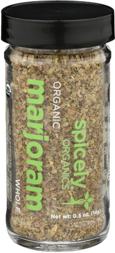 Spicely Organics Marjoram Jar -- 0.5 oz
