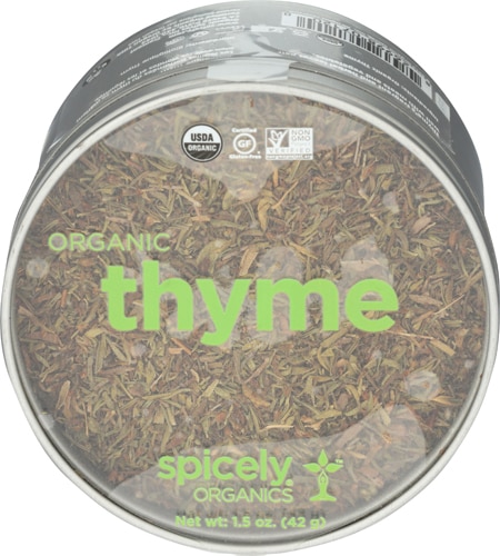 Spicely Organics Thyme Whole Tin -- 1.5 oz