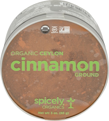 Spicely Organics True Cinnamon Ground Tin -- 3 oz