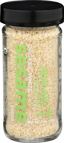 Spicely Organics White Sesame Seeds Jar