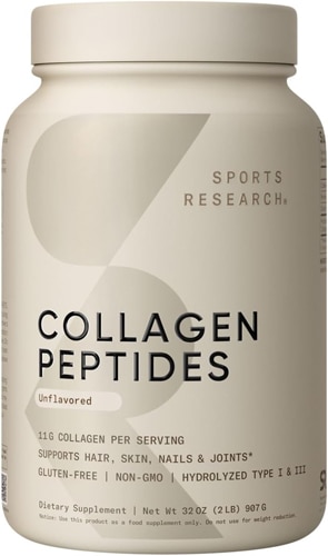 Sports Research Collagen Peptides Unflavored