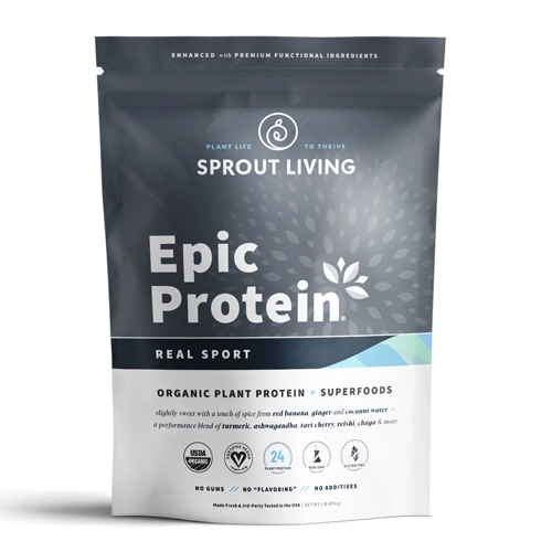 Sprout Living Epic Protein® - Real Sport -- 17.43 oz