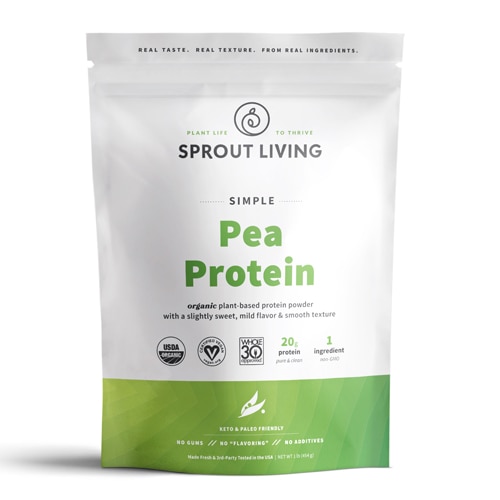 Sprout Living Simple Pea Protein -- 16 oz