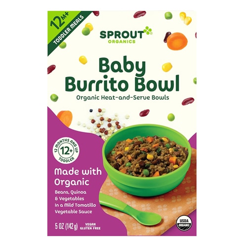 Sprout Organic Baby Food 12+ Months Power Bowl Baby Burrito
