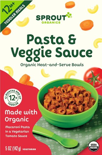 Sprout Organic Baby Food Pasta & Veggie Sauce -- 5 oz