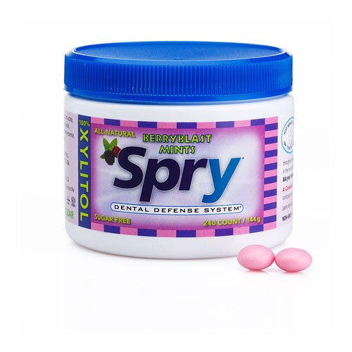 Spry Dental Defense Sugar-Free Mints Berry Blast -- 240 Pieces