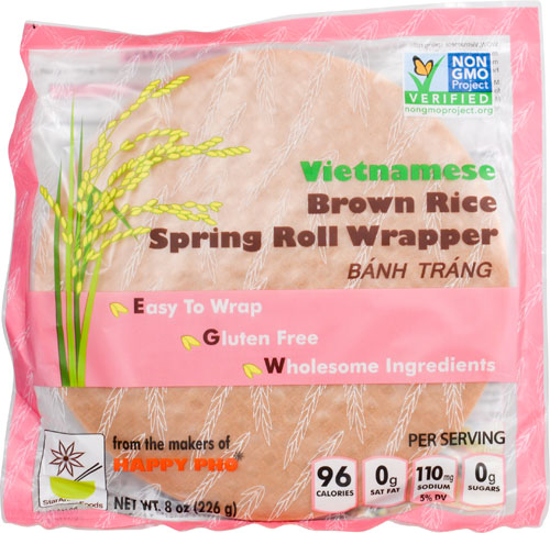 Star Anise Foods Vietnamese Brown Rice Spring Roll Wrapper -- 8 oz