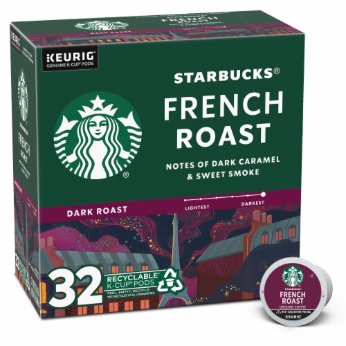 Starbucks Ground Coffee Dark Roast French Roast -- 32 K-Cups