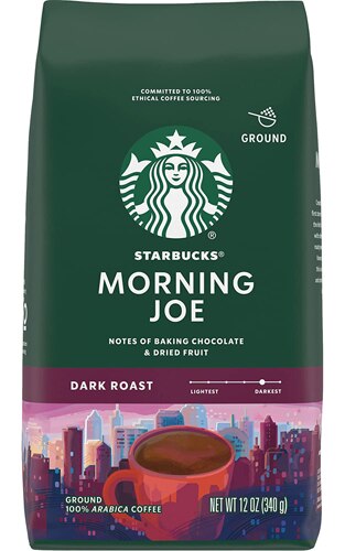 Starbucks Ground Coffee Dark Roast Morning Joe