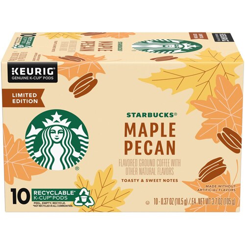 Starbucks Ground Coffee Maple Pecan -- 10 K-Cups