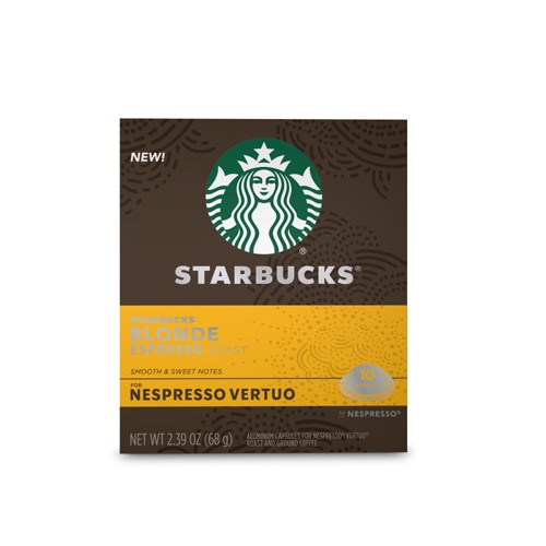 Starbucks Nespresso Vertuo Capsules Espresso Blonde Roast -- 10 Capsules -  Vitacost