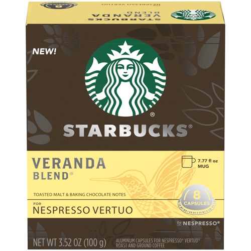 Starbucks Nespresso Vertuo Capsules Veranda Blend -- 8 Capsules - Vitacost