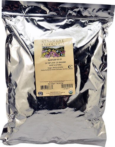 Starwest Botanicals Organic Catnip Leaf and Flower Cut and Sifted