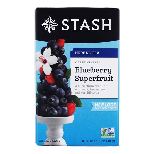 Stash Herbal Tea Caffeine Free Blueberry Superfruit