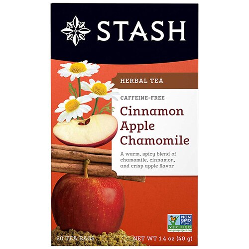 Stash Herbal Tea Caffeine Free Cinnamon Apple Chamomile -- 20 Tea Bags