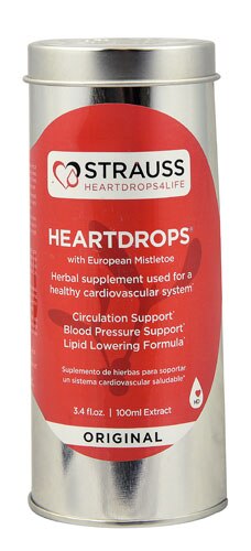 Strauss Herb Company Heartdrops® with European Mistletoe Original -- 3.4 fl oz