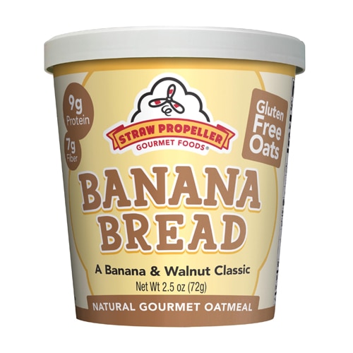 Straw Propeller Gourmet Foods Oatmeal Cereal Banana Bread -- 2.5 oz