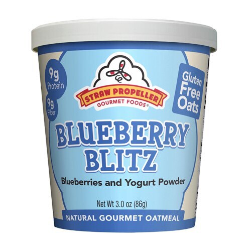 Straw Propeller Gourmet Foods Oatmeal Cereal Blueberry Blitz -- 3 oz