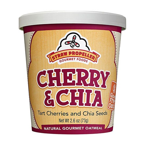 Straw Propeller Gourmet Foods Oatmeal Cereal Cherry &amp; Chia -- 2.6 oz