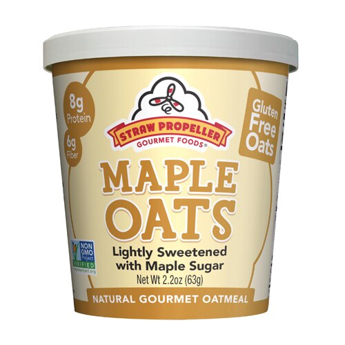 Straw Propeller Gourmet Foods Oatmeal Cereal Maple Oats -- 2.2 oz