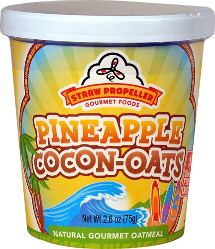 Straw Propeller Gourmet Foods Oatmeal Cereal Pineapple Cocon-Oats -- 2.6 oz