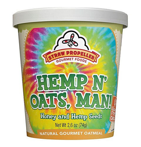 Straw Propeller Natural Gourmet Oatmeal Hemp N' Oats Man! -- 2.3 oz