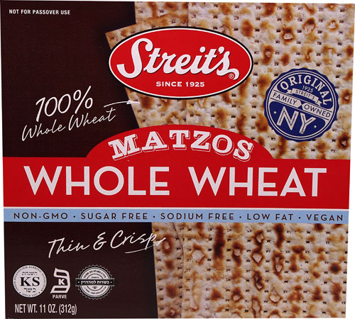 Streits Whole Wheat Matzos -- 11 oz