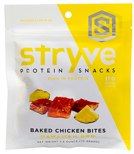 Stryve Protein Snacks Chicken Bites Hawaiian BBQ -- 2.5 oz