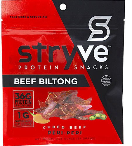 Stryve Protein Snacks Gourmet Beef Biltong Peri-Peri -- 2.25 oz