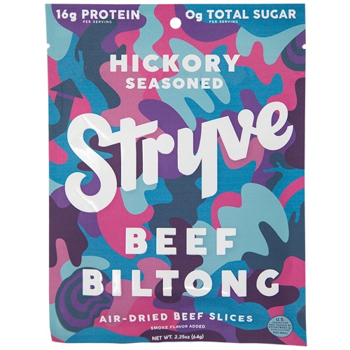 Stryve Protein Snacks Gourmet Beef Biltong Smoked -- 2.25 oz