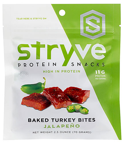 Stryve Protein Snacks Turkey Bites Jalapeno -- 2.5 oz