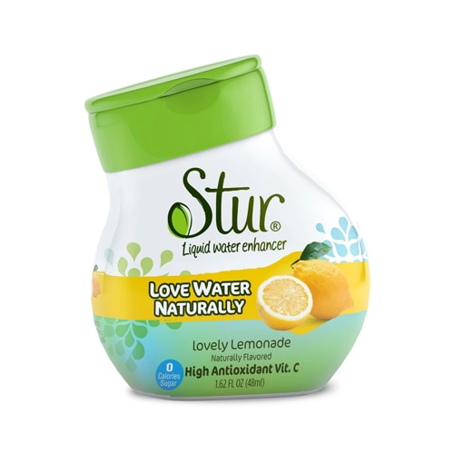 Stur Liquid Water Enhancer | Lemonade | Sweetened with Stevia | High in  Vitamin C & Antioxidants | Sugar Free | Daily Hydration & Workout Recovery  