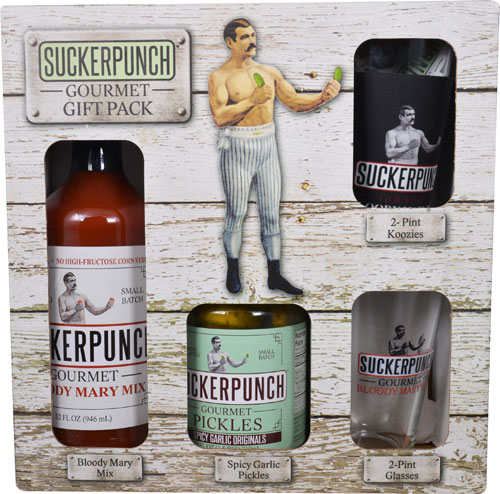SuckerPunch Gourmet Gift Pack - Bloody Mary Mix - Pickles &amp; Extras - 12 Pieces -- 1 Kit