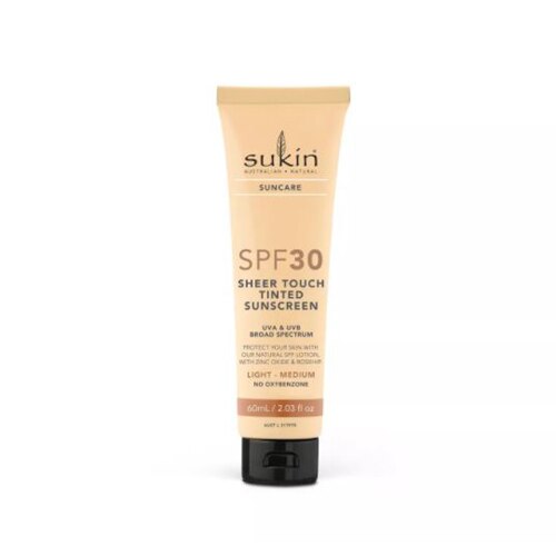 Sukin Sheer Touch Tinted Sunscreen SPF 30 Light Medium -- 2.03 oz