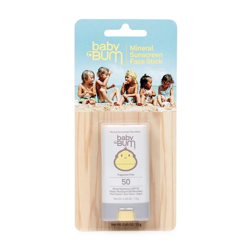 Sun Bum Baby Mineral Sunscreen Face Stick SPF 50 Fragrance Free
