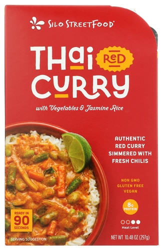 Sun Tropics Silo StreetFood Vegan Gluten Free Vegetables and Jasmine Rice Thai Red Curry