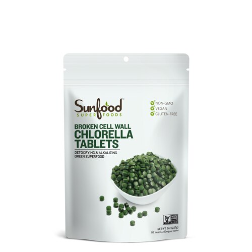 SunFood Broken Cell Wall Chlorella Tablets -- 900 Tablets