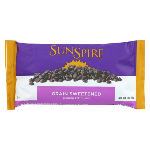SunSpire Grain Sweetened Chocolate Chips -- 10 oz