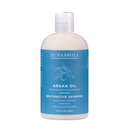 Sunaroma Argan Oil Restorative Shampoo -- 12.5 oz