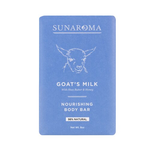Sunaroma Goat's Milk Body Bar Soap -- 8 oz