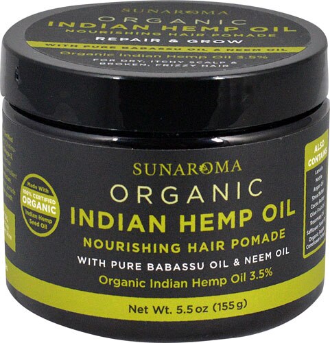 Sunaroma Hair Pomade Nourishing Organic Hemp Oil -- 5.5 oz