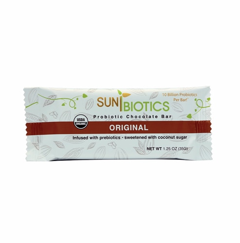 Sunbiotics Organic Probiotic Chocolate Bar Original -- 1.25 oz