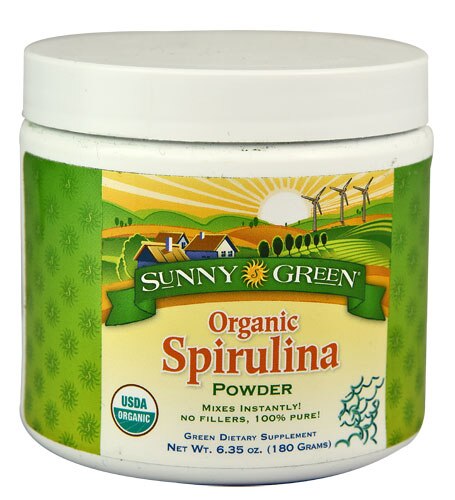 Sunny Green Organic Spirulina Powder -- 6.35 oz
