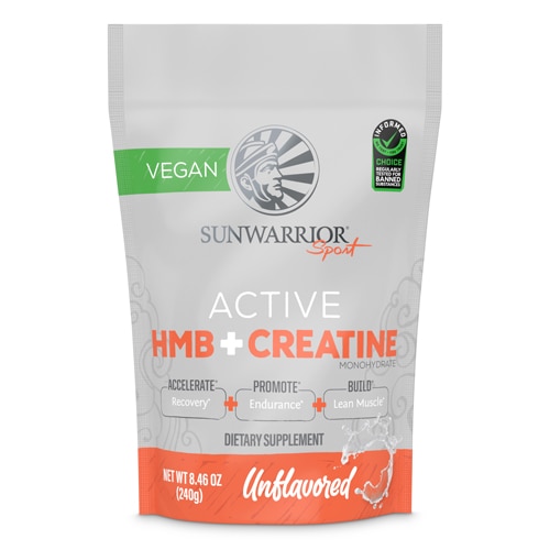 Sunwarrior Active HMB + Creatine Monohydrate For Muscle Growth & Performance Unflavored