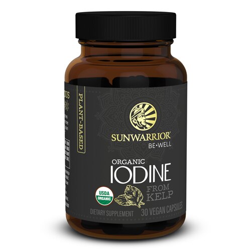 Sunwarrior Be Well Organic Iodine from Kelp -- 30 Vegan Capsules