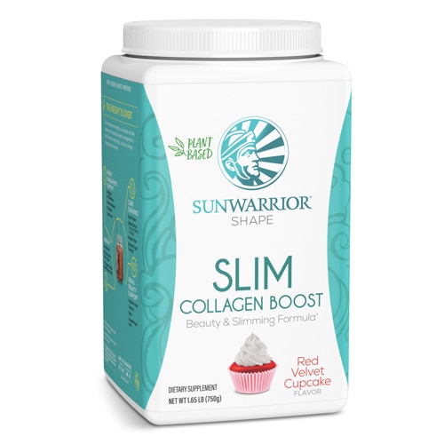 Sunwarrior Shape Slim Collagen Boost Red Velvet Cupcake -- 30 Servings