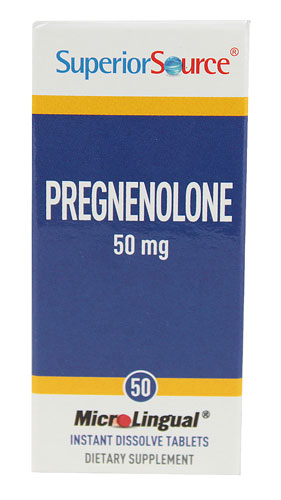 Superior Source Pregnenolone -- 50 mg - 50 MicroLingual Tablets
