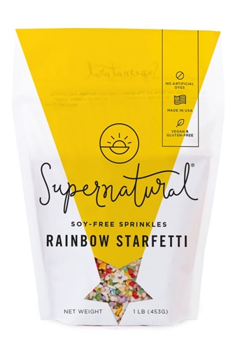 Supernatural Sprinkles Dye Free Rainbow Starfetti